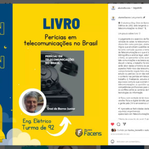 Leia mais sobre o artigo Versão Capa Dura do Livro “Perícias em Telecomunicações no Brasil”